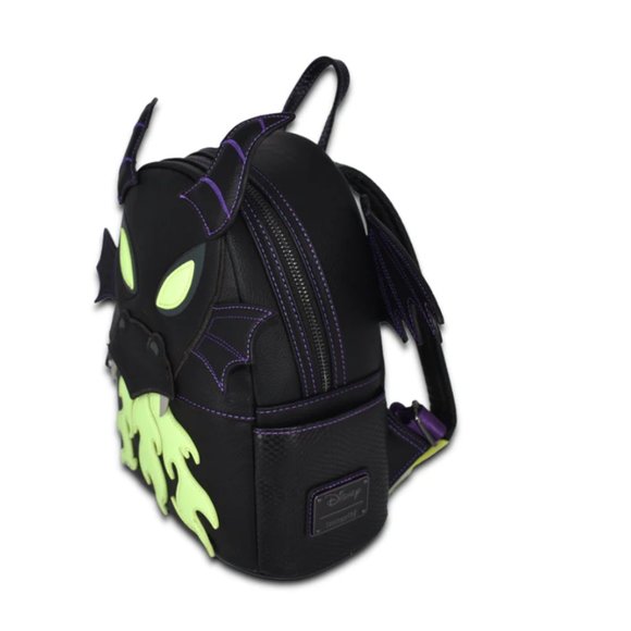 Disney Sleeping Beauty Maleficent Dragon Cosplay Glow in the Dark Mini Backpack